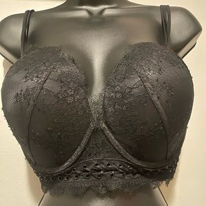 Victoria Secret: Very Sexy Multi Way Long-Line Lace Detail Bra Sz: 38DD like new